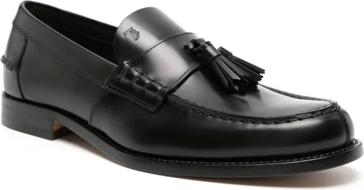 Tassel-Embellished Leather Loafers - Image 2