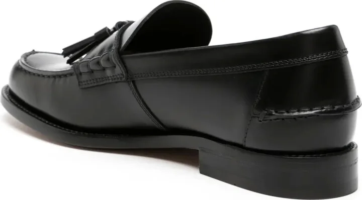 Tassel-Embellished Leather Loafers - Image 3