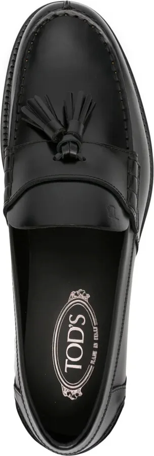 Tassel-Embellished Leather Loafers - Image 4