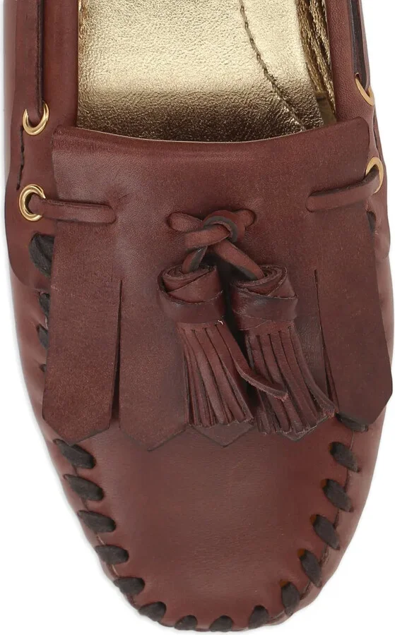 Tassel-Embellished Leather Loafers - Image 4