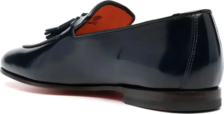 Tassel-Embellished Leather Loafers - Image 3