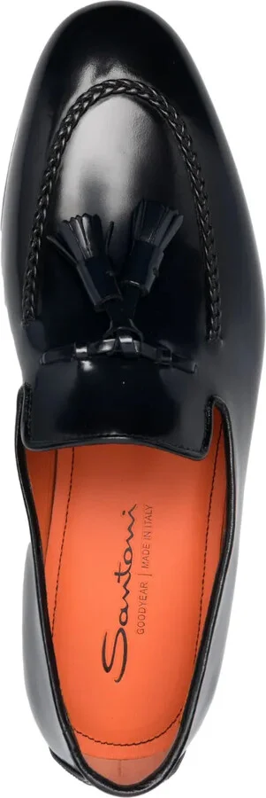 Tassel-Embellished Leather Loafers - Image 4
