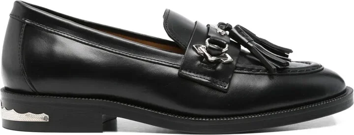 Tassel-Embellished Leather Loafers