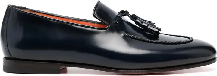Tassel-Embellished Leather Loafers