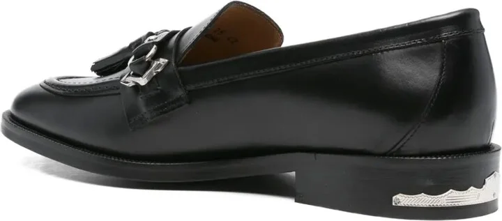 Tassel-Embellished Metal-Detail Loafers - Image 3