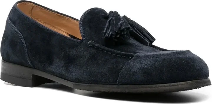 Tassel-Embellished Suede Loafers - Image 2