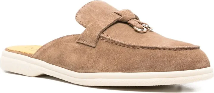 Tassel-Embellished Suede Mules - Image 2