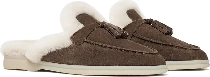 Tassel-Embellished Suede Mules - Image 2
