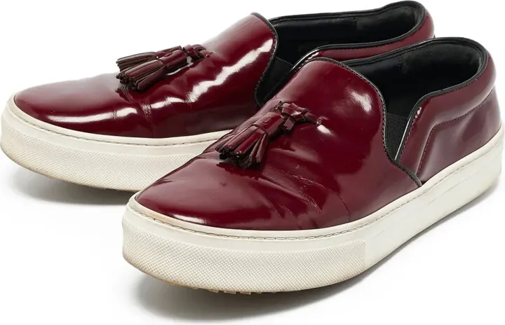 Tassel Leather Slip-On Sneakers - Image 2