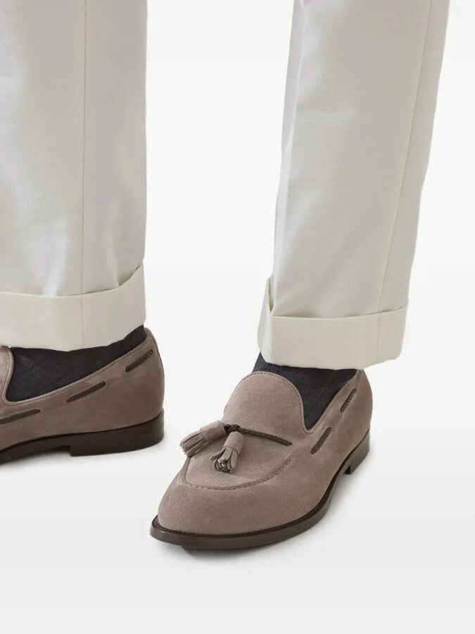 Tassel Suede Loafers - Image 5