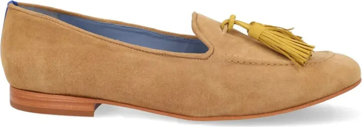 Tassel suede loafers