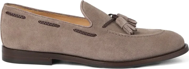 Tassel Suede Loafers
