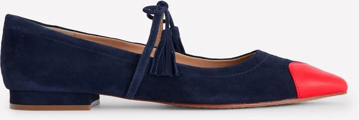 Navy and Poppy Red