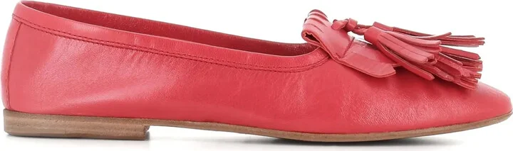 Tassel-Trim Ballerina Shoes