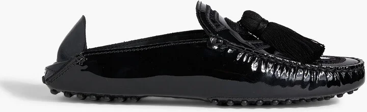 Tasseled patent-leather mules - Image 5