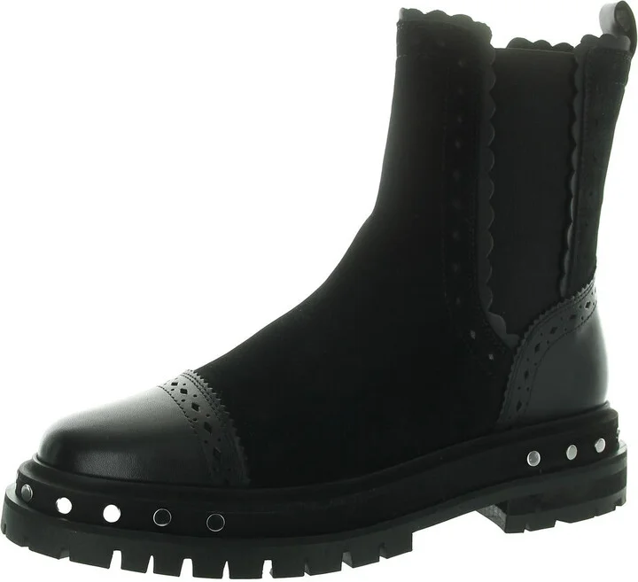 TATE BOOT Womens Leather Round toe Chelsea Boots