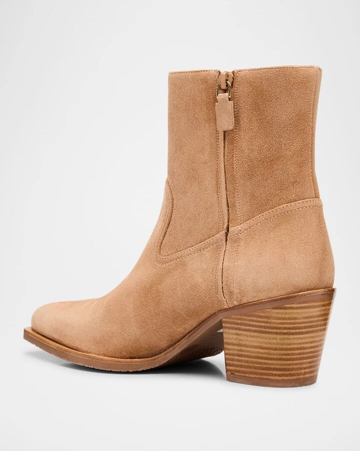 Tate Suede Booties - Image 10