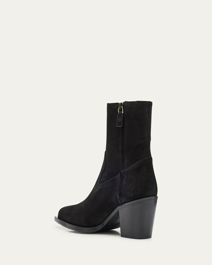 Tate Suede Booties - Image 7