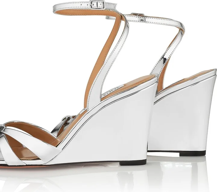 Tati Metallic Wedge Sandal - Image 3