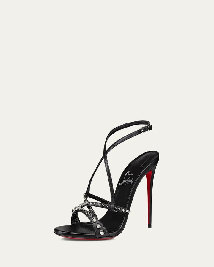 Tatooshka Spikes Red Sole Ankle-Strap Sandals - Image 3
