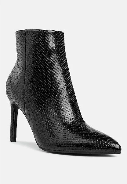 Tatria Textu Stiletto Heel Ankle Boots Women - Image 3