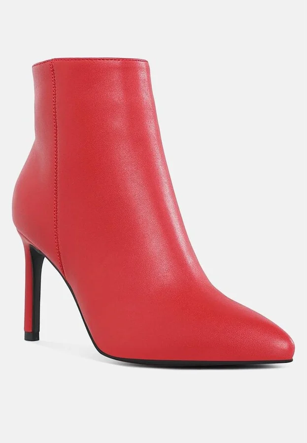 Tatria Textured Stiletto Heel Ankle Boots - Image 6