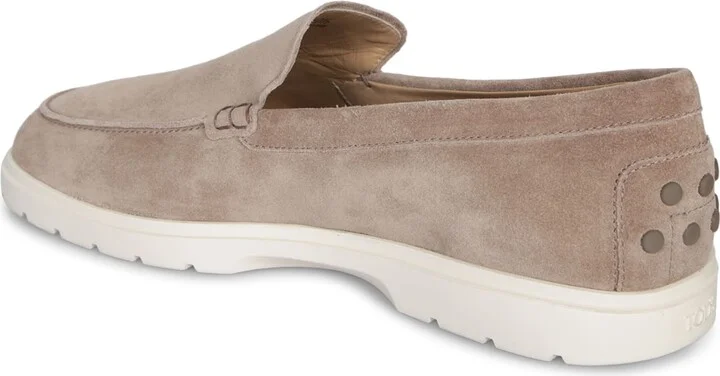 Taupe Suede And Rubber Loafer - Image 3