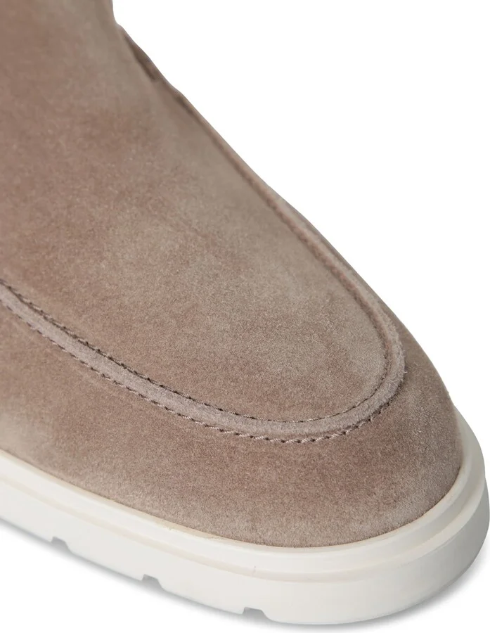 Taupe Suede And Rubber Loafer - Image 4