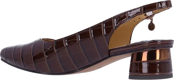Taveta Croc Embossed Slingback Pump - Image 2