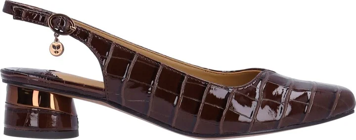 Taveta Croc Embossed Slingback Pump - Image 3
