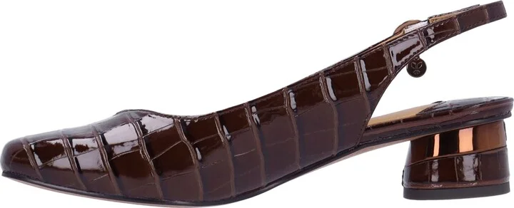 Taveta Croc Embossed Slingback Pump - Image 7