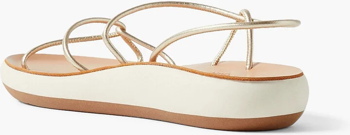 Taxidi Comfort metallic leather slingback sandals - Image 3