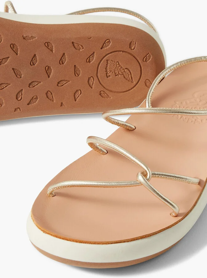 Taxidi Comfort metallic leather slingback sandals - Image 4