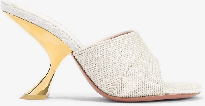 Taylor 90 Woven Raffia Mules