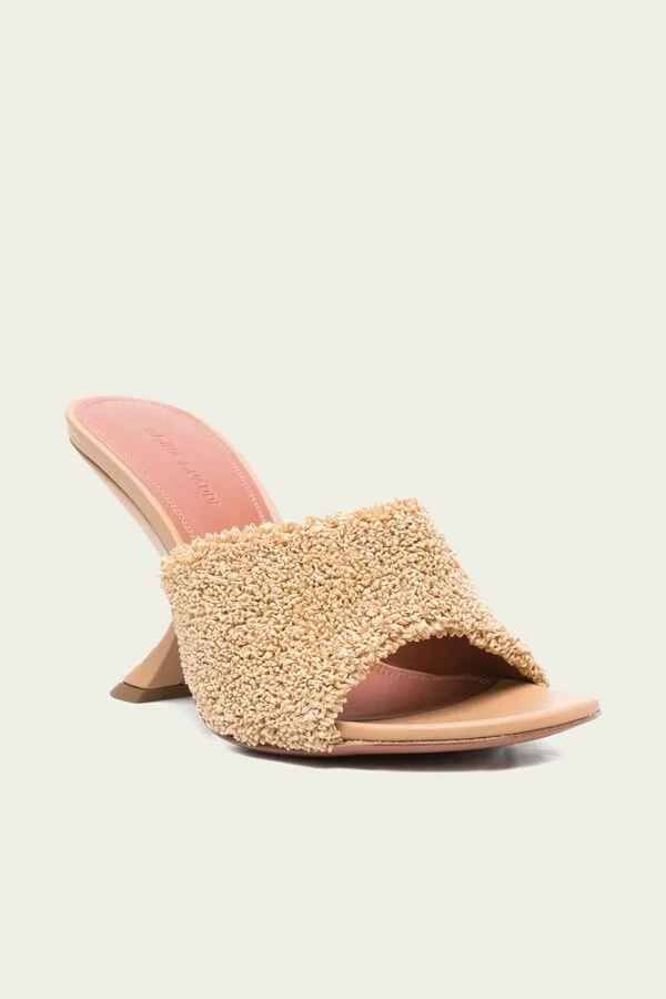 Taylor Raffia Slipper 90 in Beige - Image 2