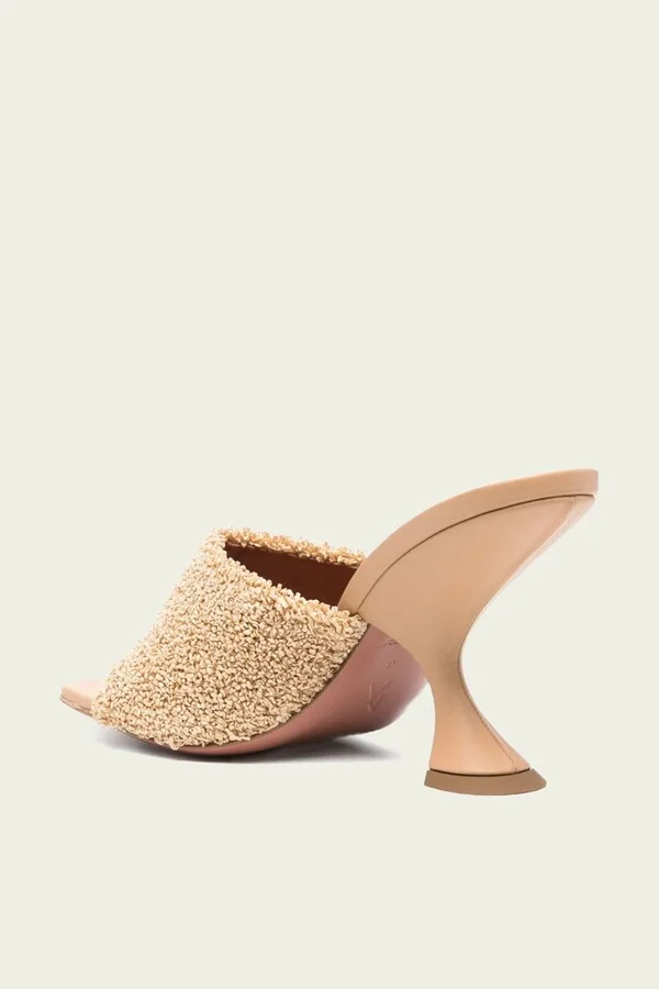 Taylor Raffia Slipper 90 in Beige - Image 3
