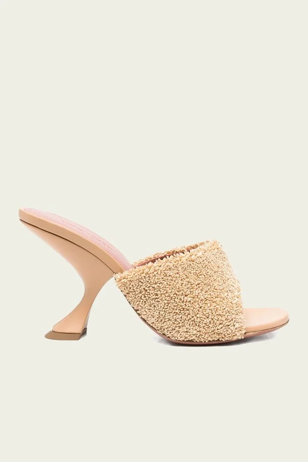 Taylor Raffia Slipper 90 in Beige