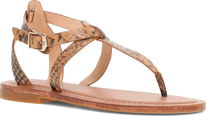 Taylor Snake Print Ankle Strap Sandal