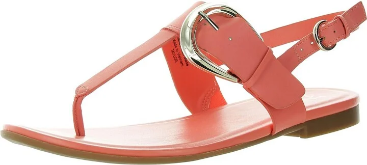 TAYLOR Womens Leather T-strap Slingback Sandals