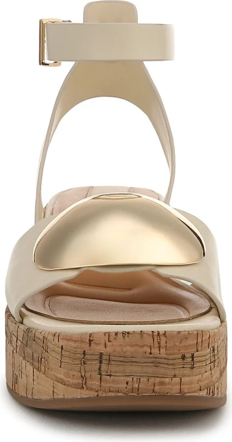 Taysha Ankle Strap Platform Wedge Sandal - Image 5