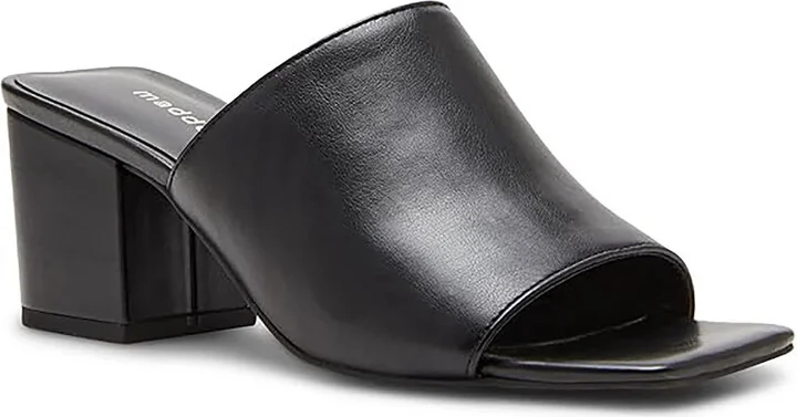 Taz Womens Solid Faux Leather Heels