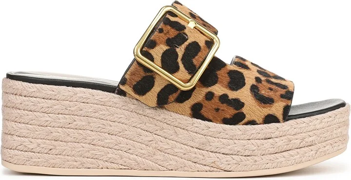 Taziana Genuine Calf Hair Wedge Sandal - Image 3