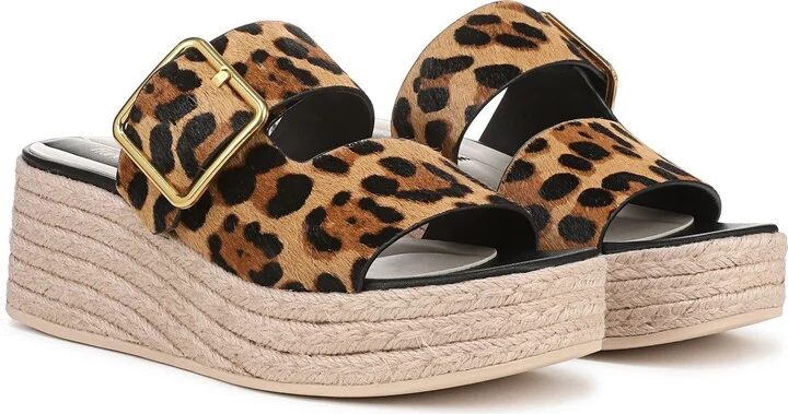 Taziana Genuine Calf Hair Wedge Sandal - Image 8