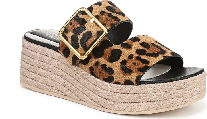 Taziana Genuine Calf Hair Wedge Sandal