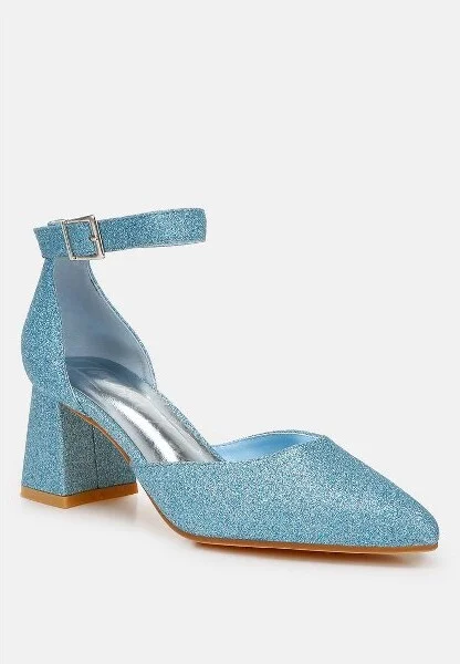 Taznia Glitter Block Heel Sandals Women - Image 2
