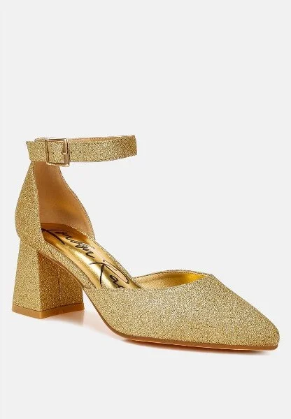 Taznia Glitter Block Heel Sandals Women - Image 4