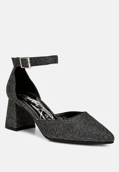 Taznia Glitter Block Heel Sandals Women - Image 5