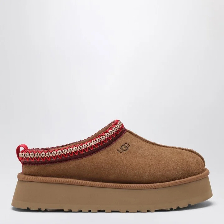 Tazz chestnut suede slipper
