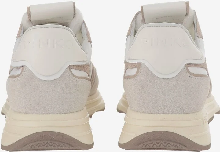 Technical Fabric And Leather Sneakers With Logo - Image 4