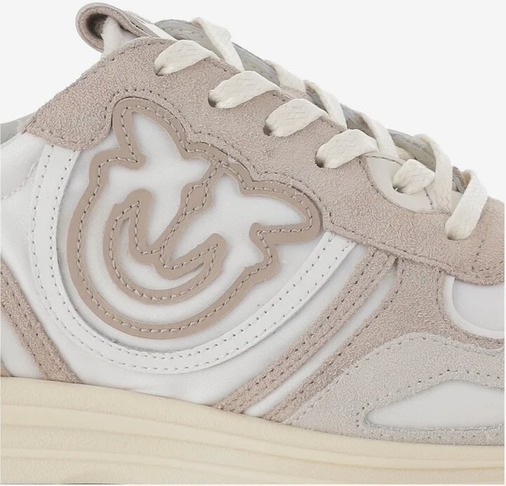Technical Fabric And Leather Sneakers With Logo - Image 5